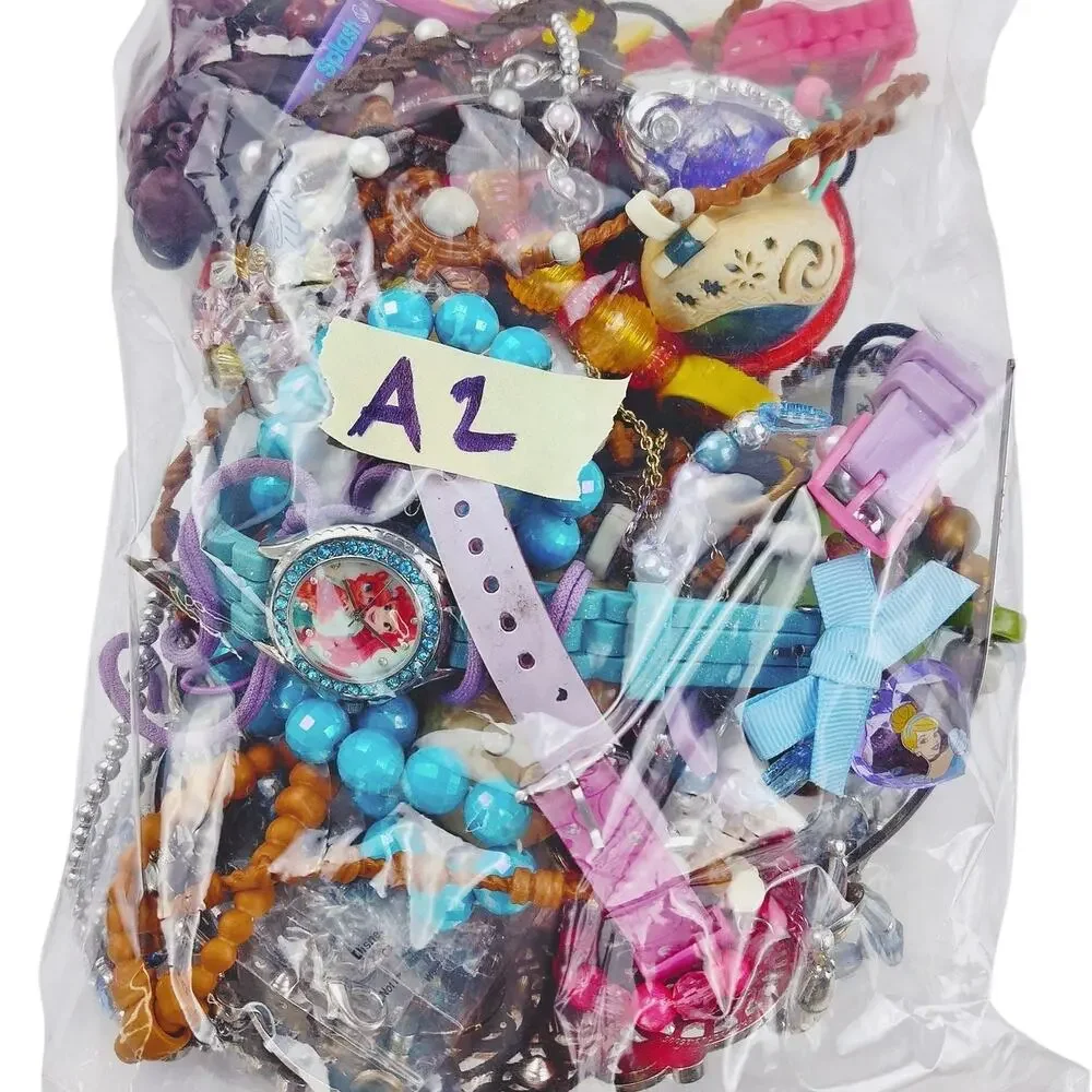 Disney Princess Mystery Kids Jewelry Bundle – 2 Pounds AS-IS Lot A2